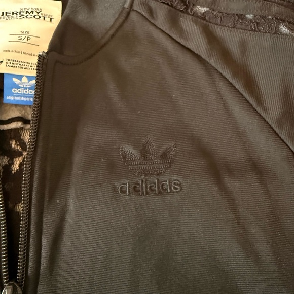 Adidas Women's Black Lace Turtleneck Top - Picture 4 of 12